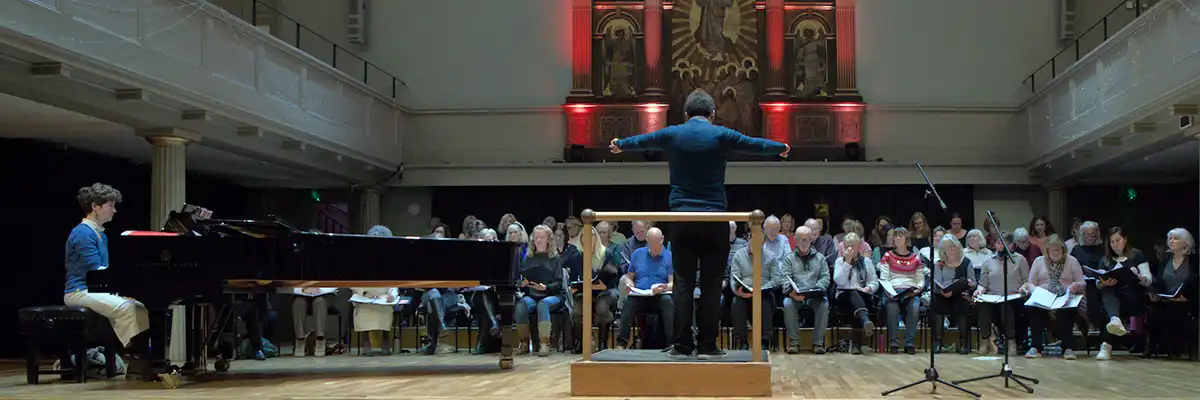 City Voices Bristol rehearsal at St George's