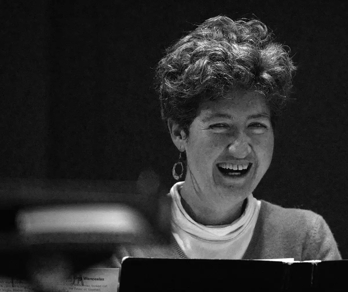 City Voices Bristol rehearsal with pianist Sandie Middleton