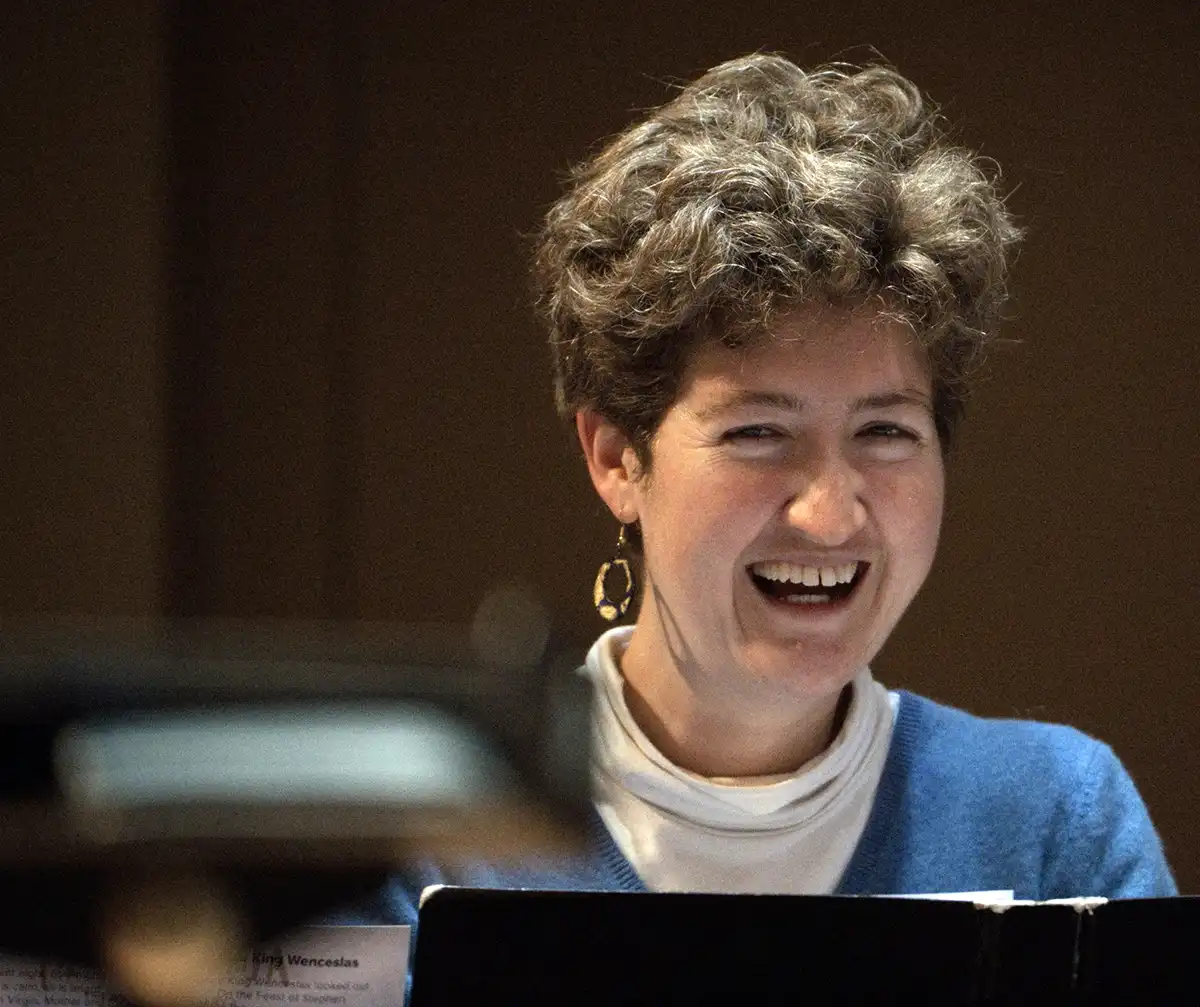 City Voices Bristol rehearsal with pianist Sandie Middleton
